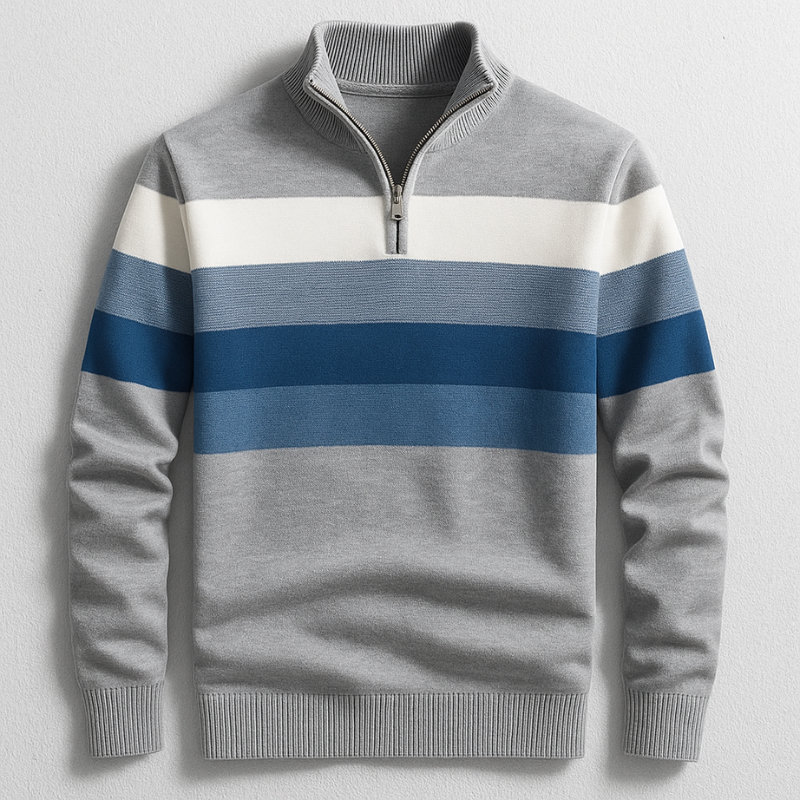 PULLOVER AVEC ZIP POUR HOMME
